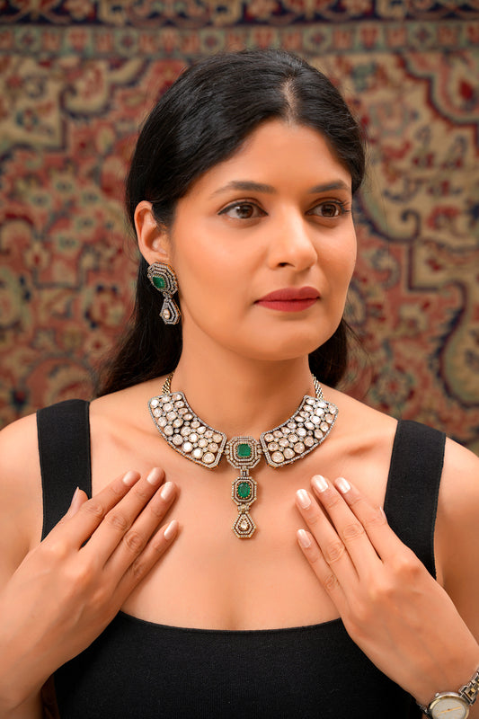 Art Deco Peter Pan Collar Necklace Set